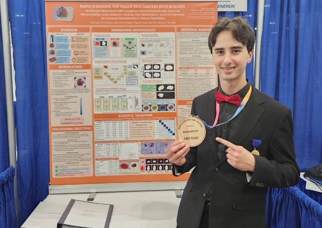 Greek Canadian Student Wins at Regeneron International Science Fair